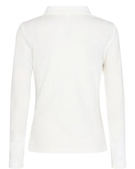 Numph Nugather Jersey Blouse - Bright White