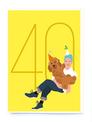 Noi Publishing Men's Age 40 Birthday Card