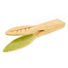 Kikkerland Bamboo Leaf Cleaning Tongs