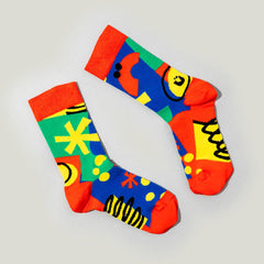 Ohh Deer - Smiley 90’s Retro Print - Unisex Socks