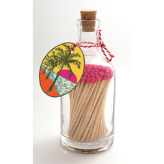 Archivist Luxury Glass Bottle Matches - Palm Tree