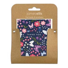 James Ellis Exploding Butterfly Thank You Card Pack of 5