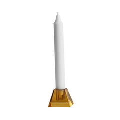 OYOY Living Nordic Glass Candle holder Square - Amber