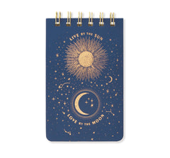 Designworks Cloth Covered Notepad - “Live by the Sun”