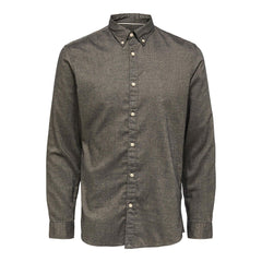 Selected Homme - Slim Flannel Shirt - Chinchilla