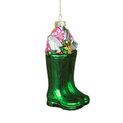 Sass & Belle Wellington Boot Shaped Christmas Bauble