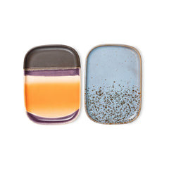 HKliving 70s Ceramics Small Trays Aries - Set of Two
