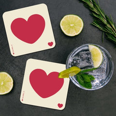 Red Heart Coaster