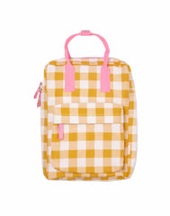 Rockahula Kids Retro Check Rucksack Yellow