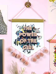 Max Made Me Do It The Power Of The Girl Embroidered Wall Hanging