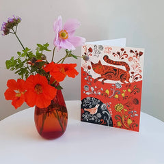 Lush Designs - Kitty Greeting Card