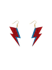 Tatty Devine - Aladdin Sane Bolt Glitter  Earrings