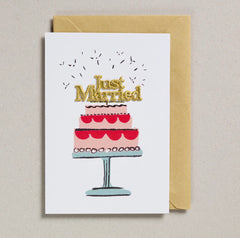 Petra Boase - Just Married Cake Card