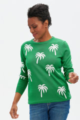 Sugarhill Rita Jumper - Green Palms