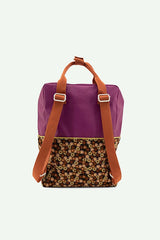 Sticky Lemon - Large Backpack Gold / Purple Tales + Flower Field Pink