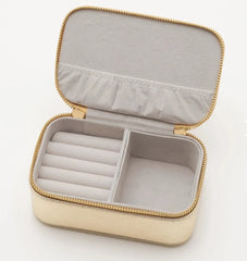 Estella Bartlett Mini Jewellery Box - Gold with Rainbow Applique