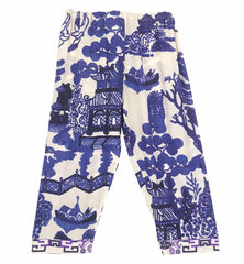 One Hundred Stars Lounge Wear Crepe Pants - Giant Willow Blue