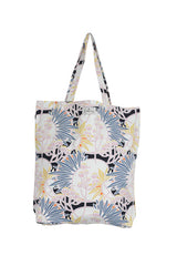 One Hundred Stars Deco Daisy Mauve Canvas Bag