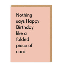 Ohh Deer - Folded Piece Of Card Birthday Greeting Card