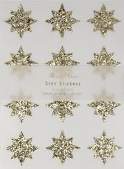 Meri Meri Gold Glitter Star Sticker Sheets