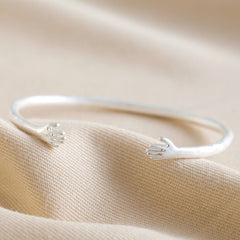 Lisa Angel Silver Hug Bangle