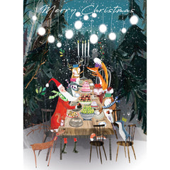Real & Exciting Designs Christmas Card — Woodland Feast