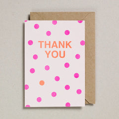Petra Boase Pink / Orange Thank You Card