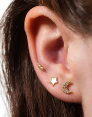 Scream Pretty - Set of 3 Gold Plated Celestial Earrings