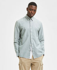 Selected Homme - Linen Blend Shirt - Desert Sage