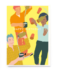 Noi Publishing Drinking Guys Happy Birthday