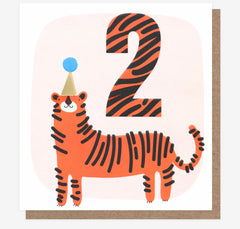 Caroline Gardner - Tiger 2nd Birthday Card