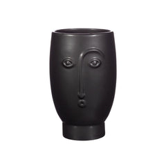 Sass & Belle Large Face Vase Matte Black