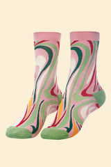 Powder Design - Kaleidoscope Swirls Ankle Socks