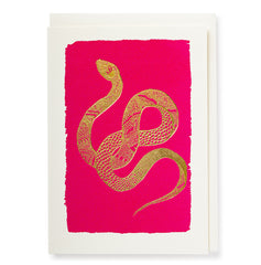 Archivist Press Gold Snake Note Card