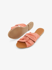 Pieces Nellie Suede Sandals - Coral