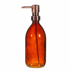 Sass & Belle Amber Glass Refillable Bottle with Pump