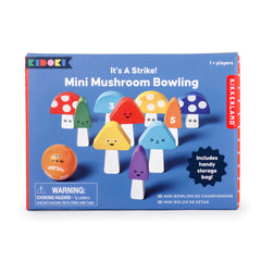 Kikkerland - Kidoki It’s a Strike! Mini Mushroom Bowling Game