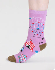 Thought Socks - Genevieve Women's Organic Cotton Fairground Socks