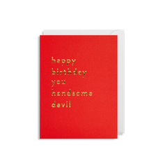 Lagom Design Happy Birthday Handsome Devil Mini Card