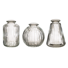 Sass & Belle Plain Bud Vases - Set of 3