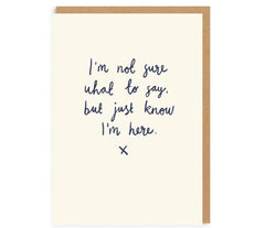 Ohh Deer - Just Know I'm Here Greeting Card