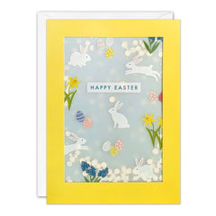 James Ellis Bunnies Easter Card with Paper Confetti