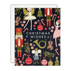 James Ellis Christmas Wishes Nutcracker Pattern Mini Pack Cards