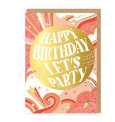 Ohh Deer - Disco Ball Birthday Card