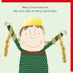 Rosie Made A Thing Christmas - Son Merry Card