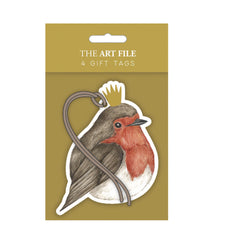 The Art File 4 robin gift tags