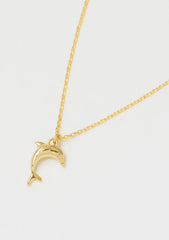 Estella Bartlett Necklace - Dolphin Gold Plated