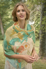 Powder Design - Delicate Tropics in Sage Scarf