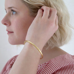Lisa Angel Polished Gold Bangle