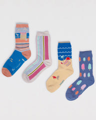 Thought Bamboo 4 Socks Gift Box - Seaside
